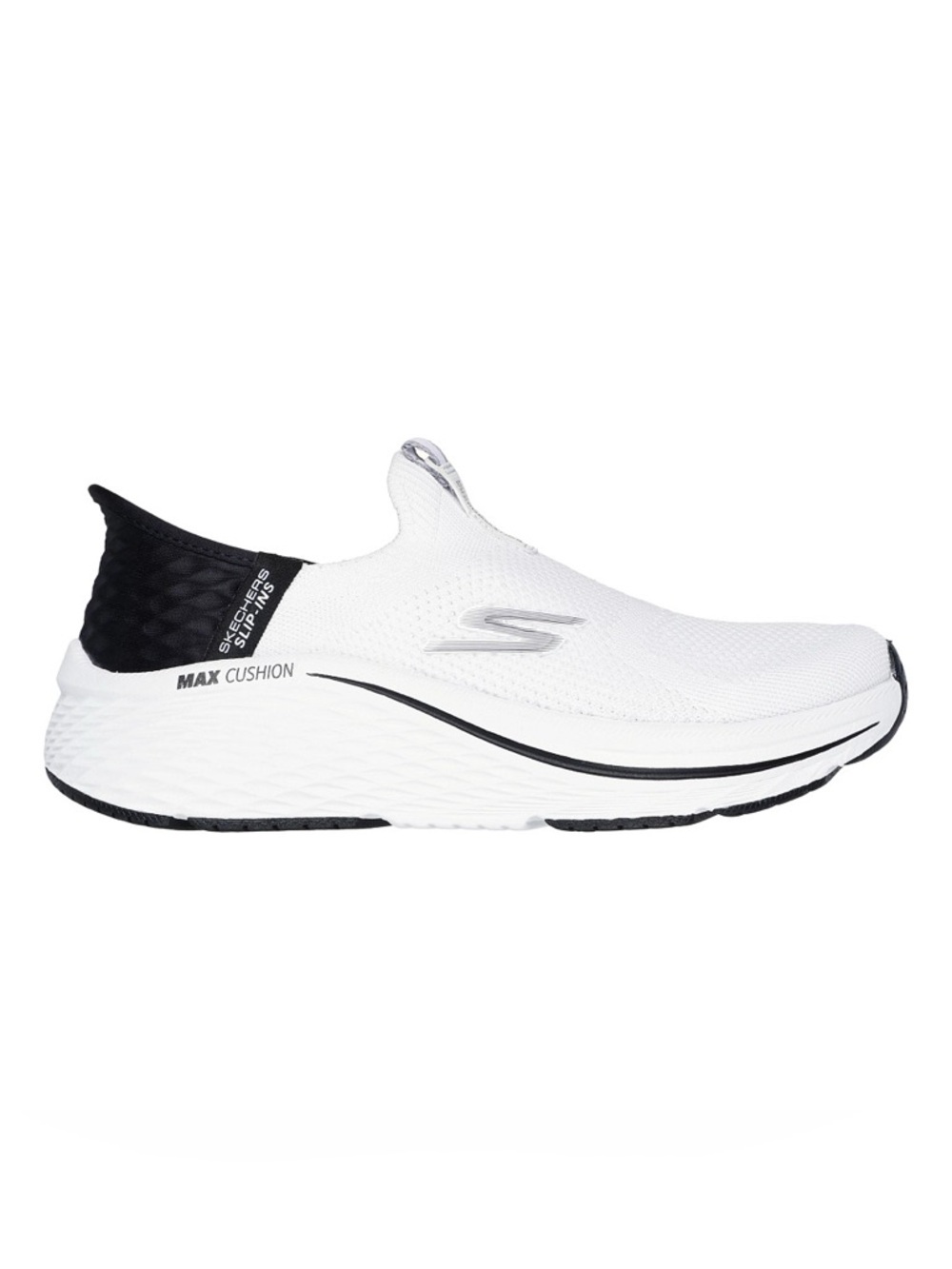 Skechers Slip-ins Max Cushioning Elite 2.0 Sneakers | White/Black | Size 10